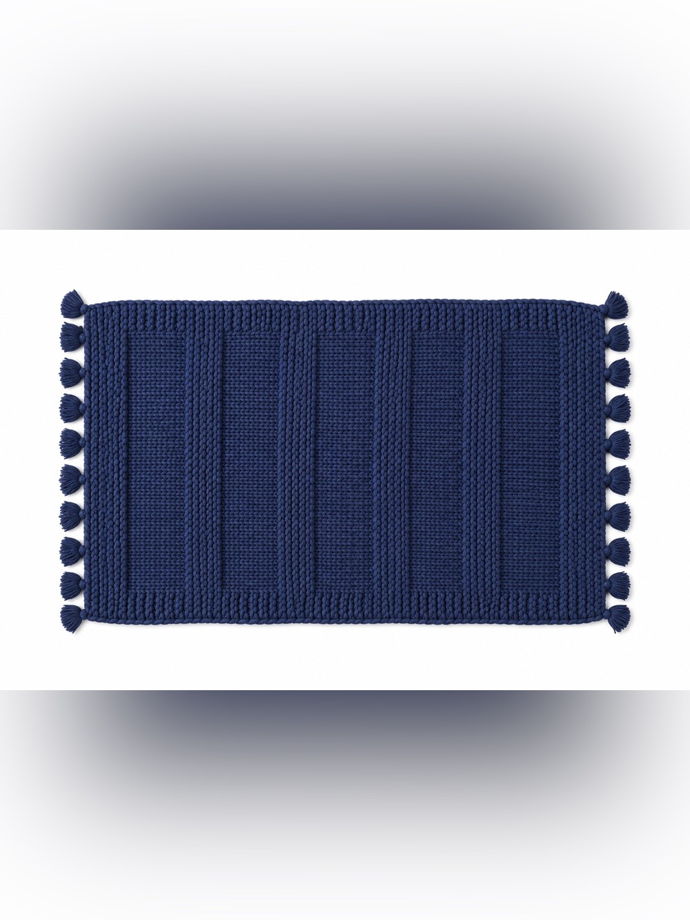 SERENA & LILY Healsburg Handknit Bath Tassel Accent Rug
